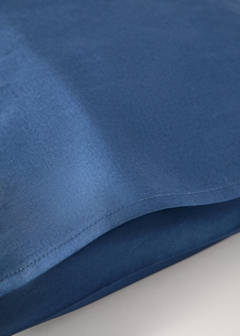 Two 200 thread count cotton percale pillowcases 50x75 cm — Indigo Blue 2