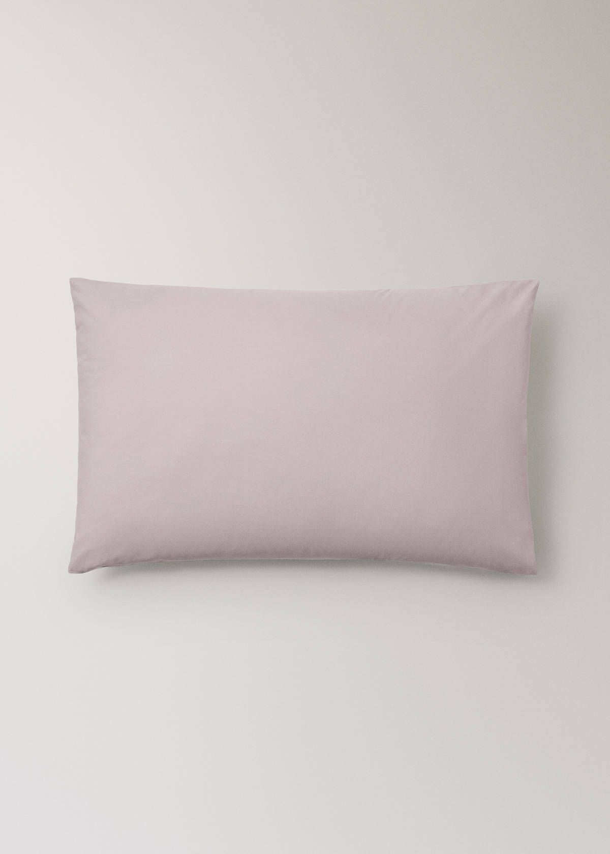 Two 200 thread count cotton percale pillowcases 50x75 cm — Pale Pink