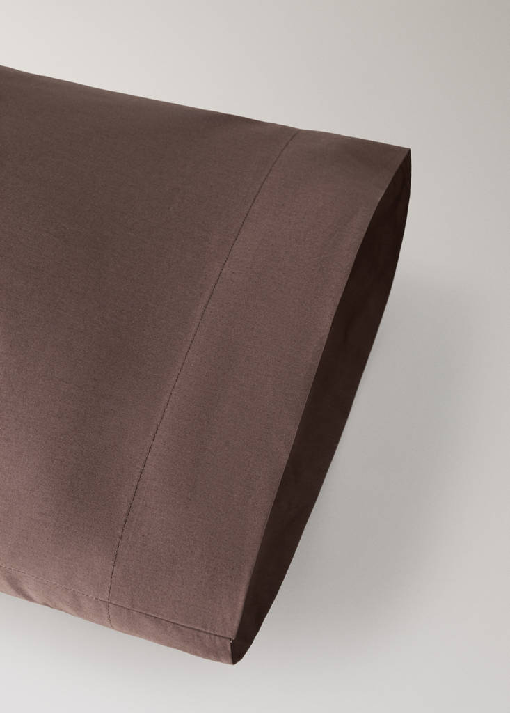 Pillowcase 100% cotton 45x110 cm — Brown