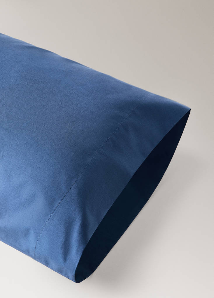 Pillowcase 100% cotton 45x110 cm — Indigo Blue