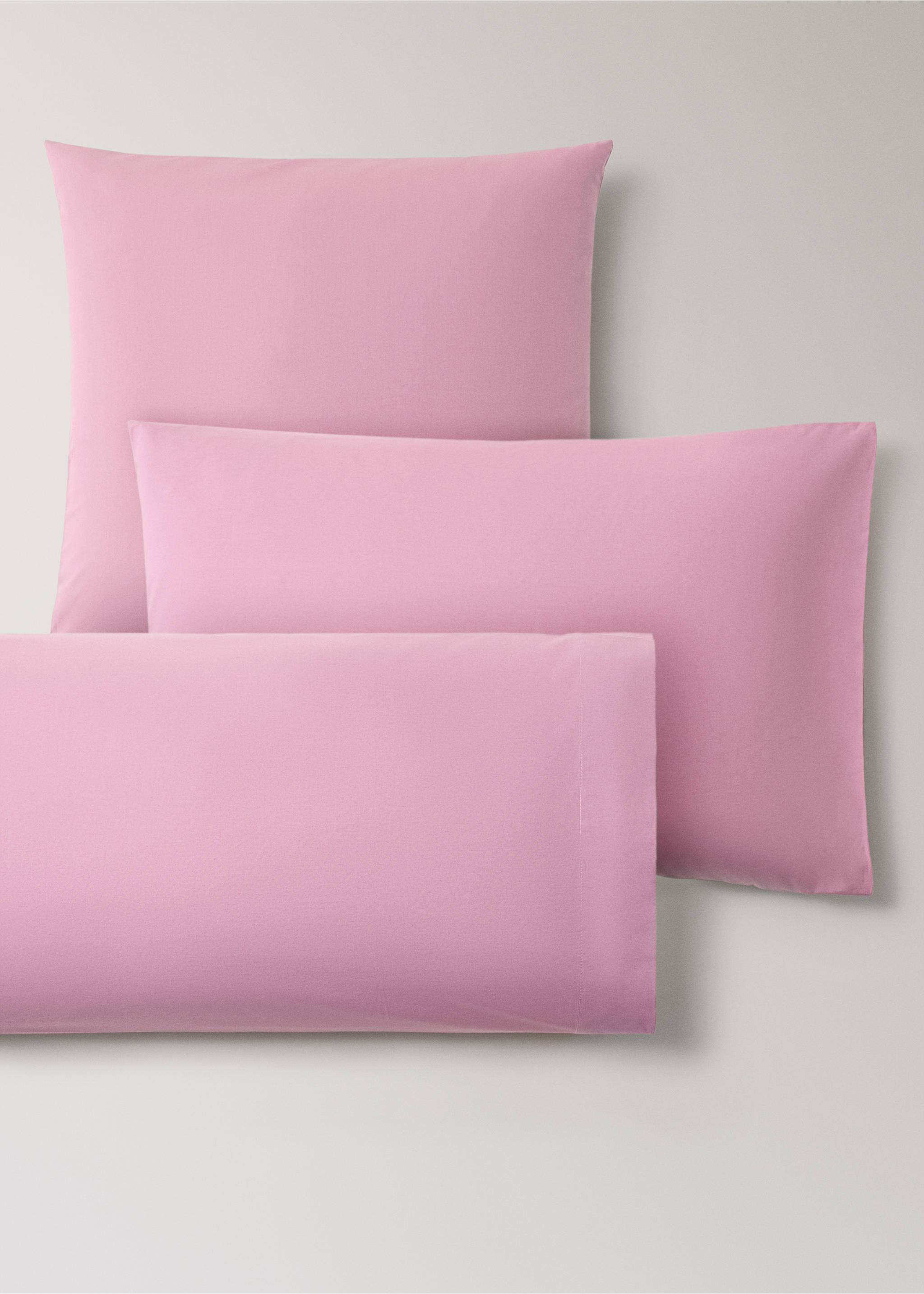 Pillowcase 100% cotton 45x110 cm - Details of the article 3, Wine. Ref: 37022968-00.
