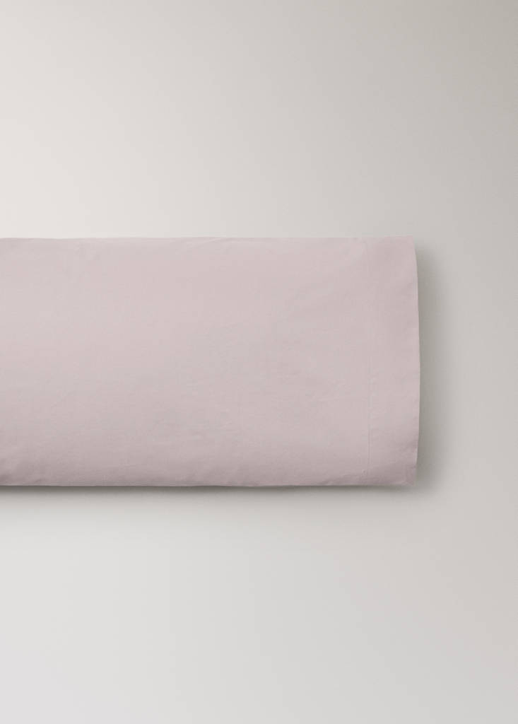 Pillowcase 100% cotton 45x110 cm — Pale Pink