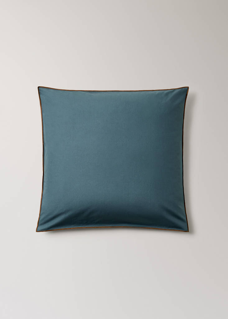 Pack of 2 pillow covers 60x60cm — Petrol Blue