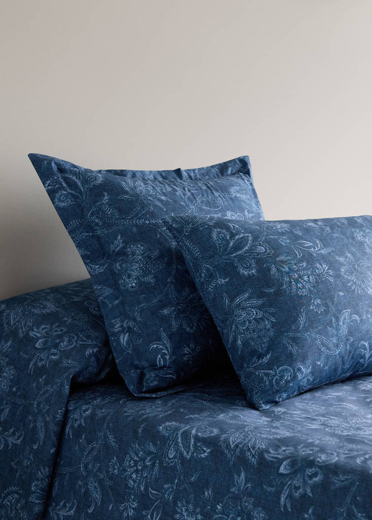 Pillowcase 100% cotton 45 x 110 cm — Indigo Blue