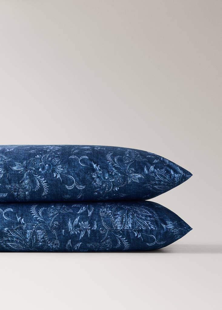 Pillowcase 100% cotton 50x75 cm — Indigo Blue