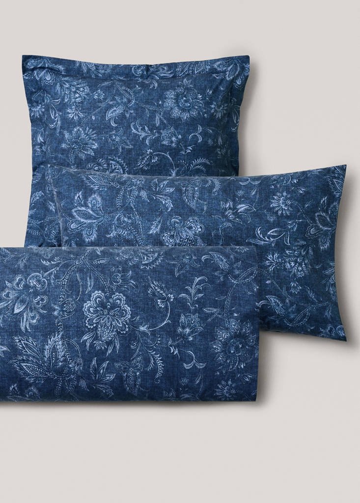 Pillowcase 100% cotton 50x75 cm — Indigo Blue