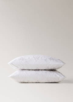 Two floral-print pillowcases, 60x60cm — Sand 4