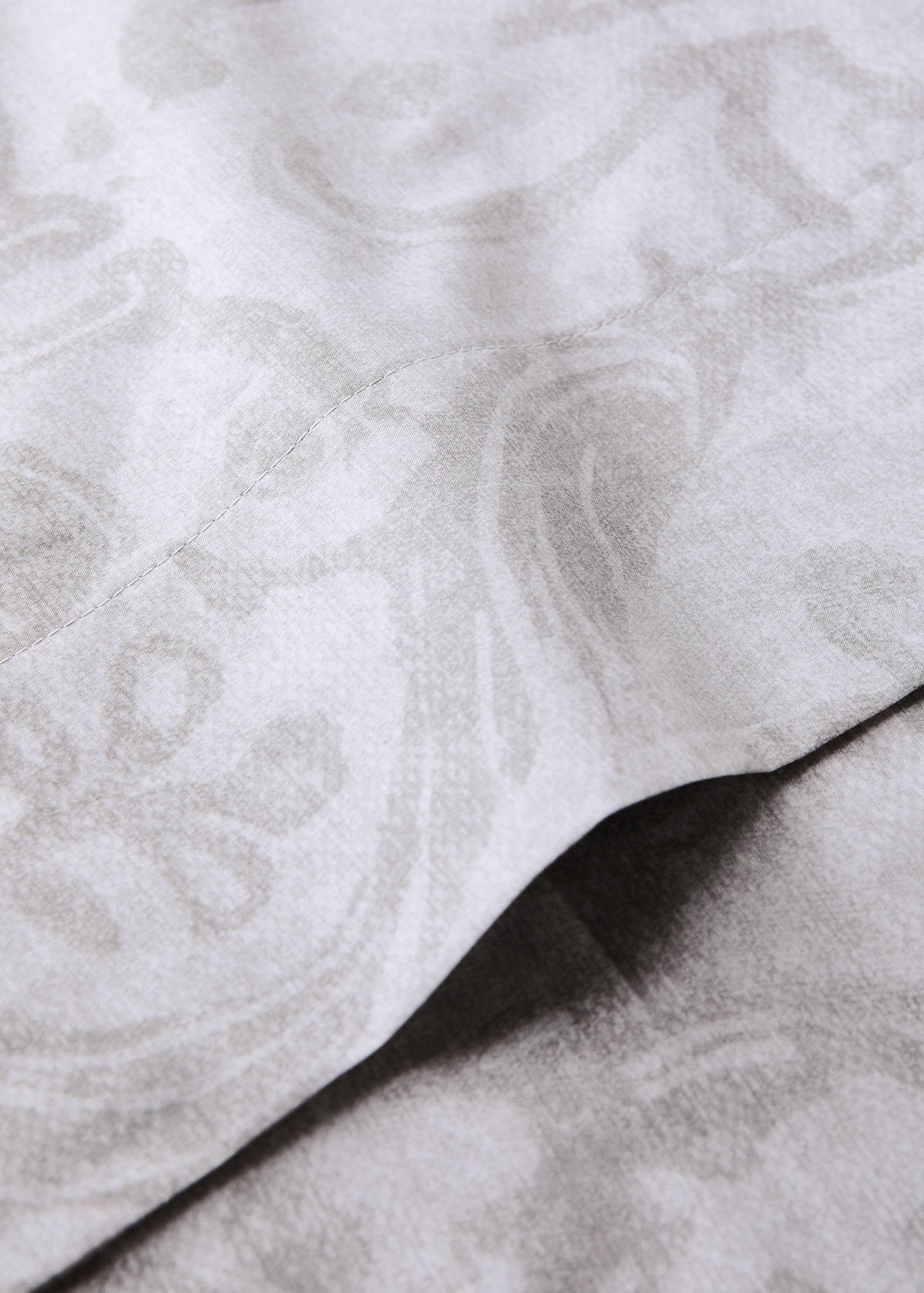 Floral-print pillow case 45x110cm — Sand