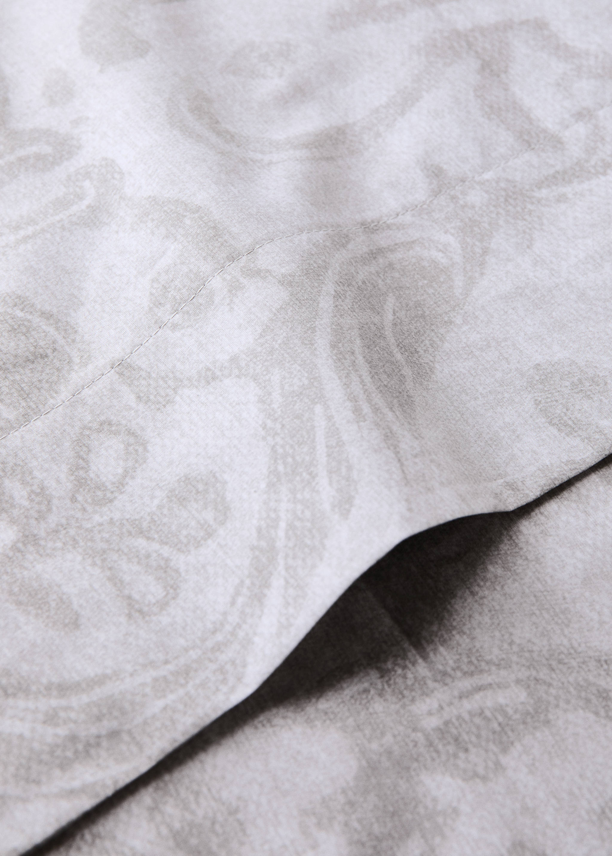 Floral-print pillow case 45x110cm - Details of the article 1