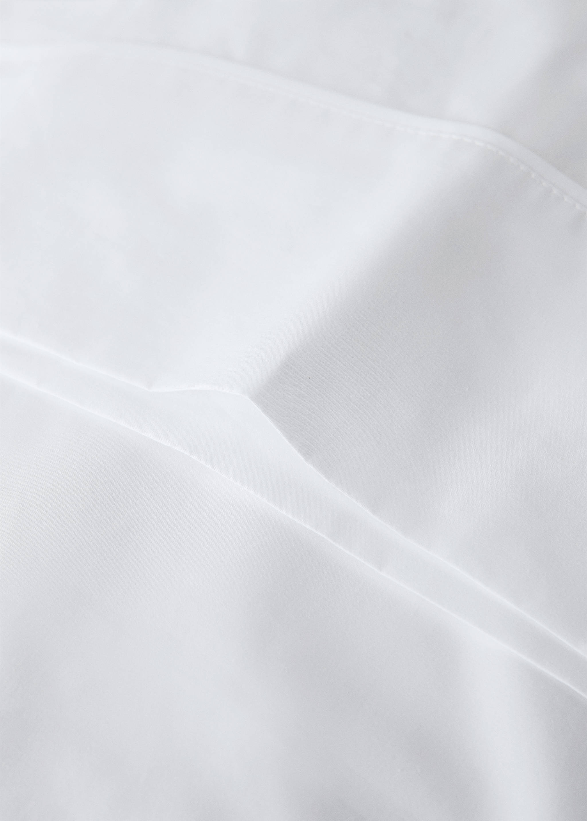 Percale cotton pillowcase, 300 thread count, piping detail, 45 x 110 cm - Details of the article 1