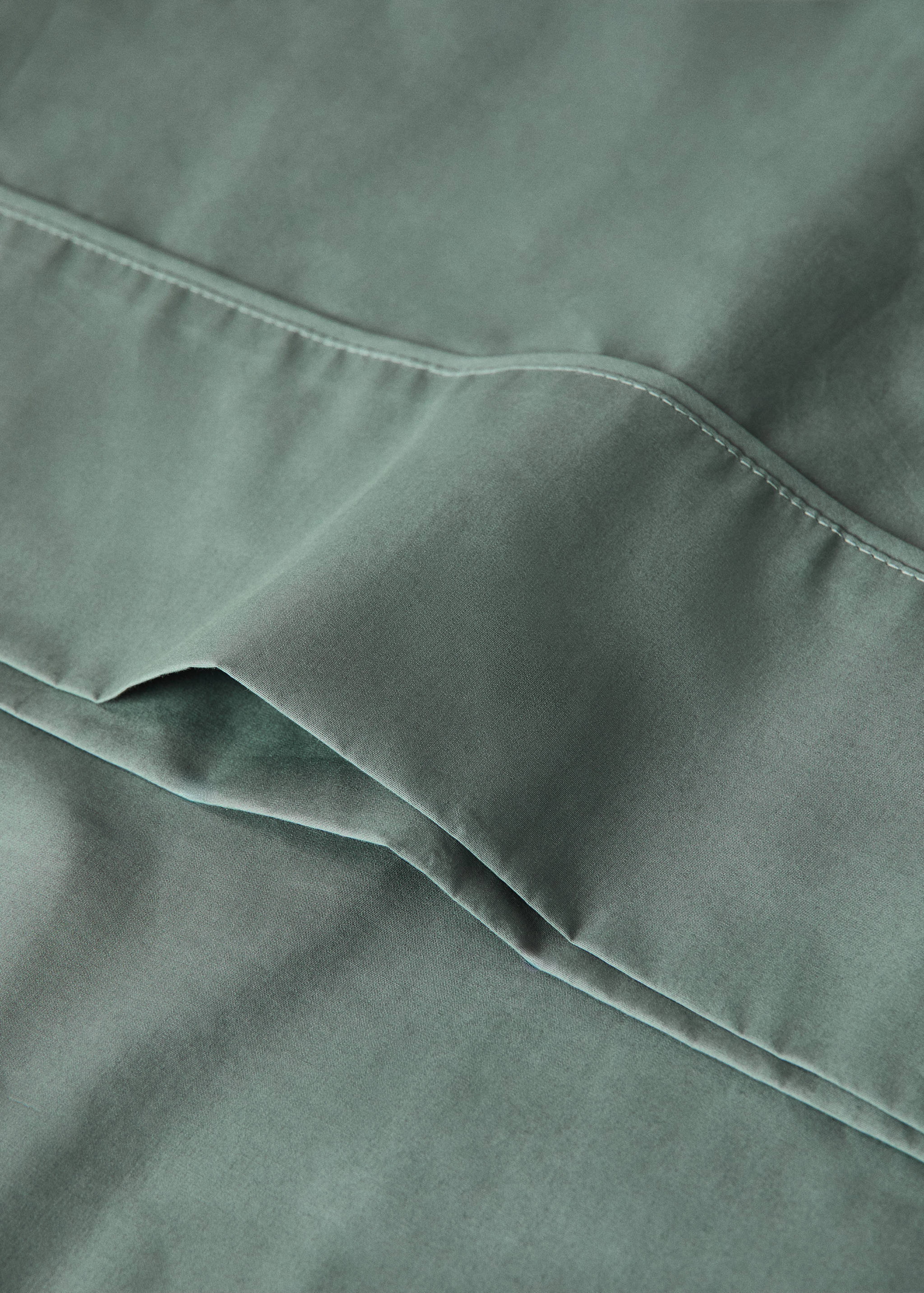 300-thread-count cotton percale pillowcase with piping detail, 45 x 110 cm - Details of the article 1
