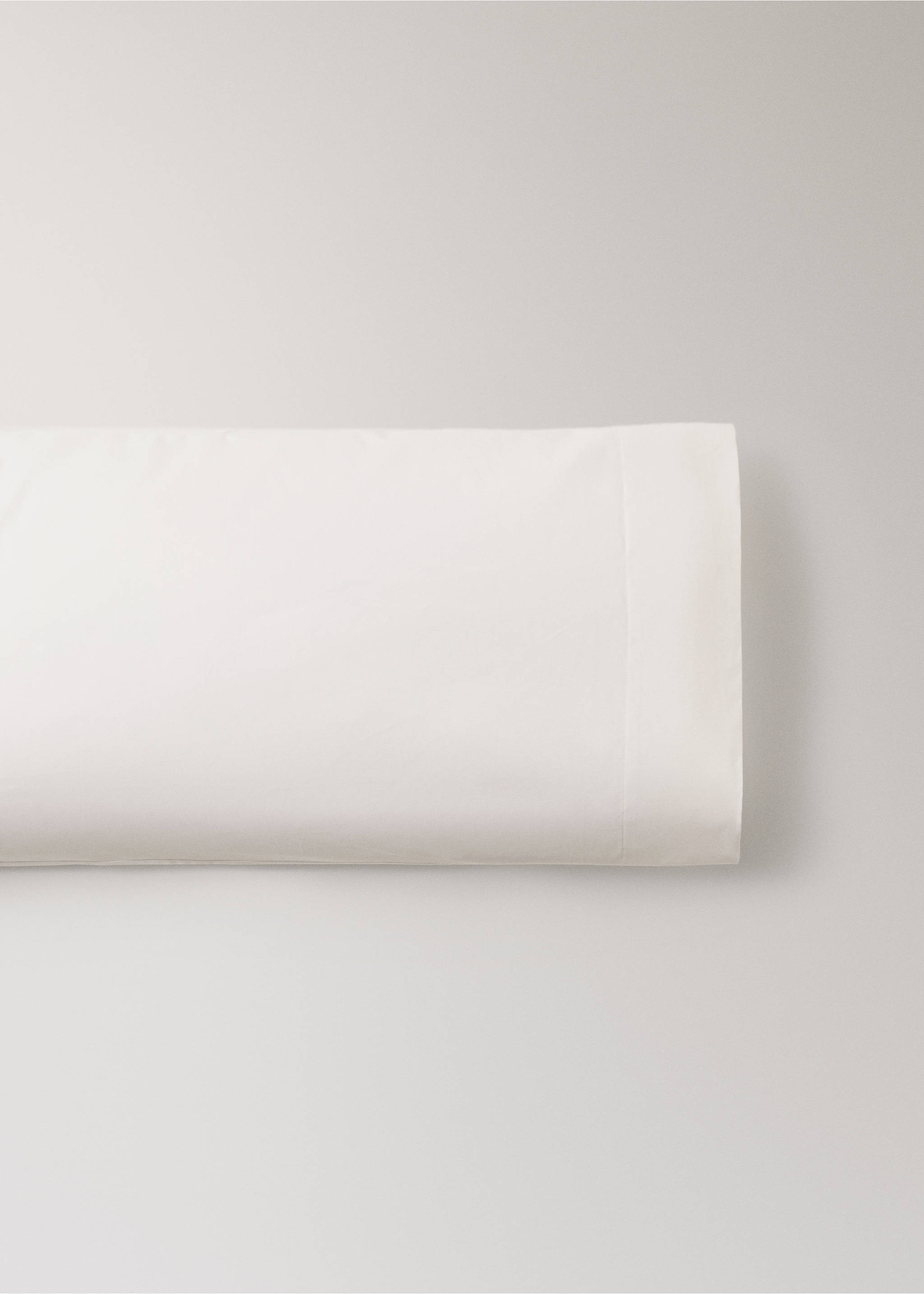 100% cotton sateen pillowcase 45x110 cm - Article without model, Ecru. Ref: 37022980-00.
