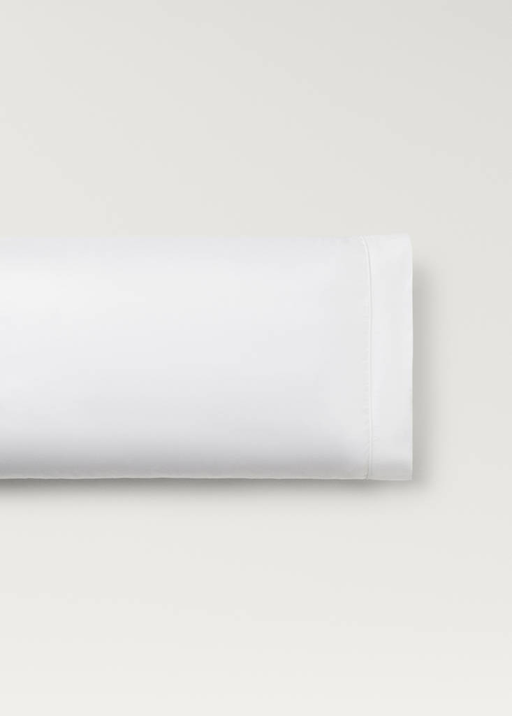 600-thread count satin cotton pillowcase, 45x110 cm