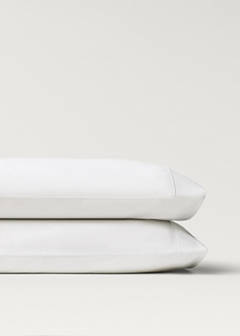 Two 600-thread cotton satin pillowcases 50x75 cm — White 1