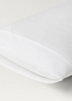 Two 600-thread cotton satin pillowcases 50x75 cm — White 2
