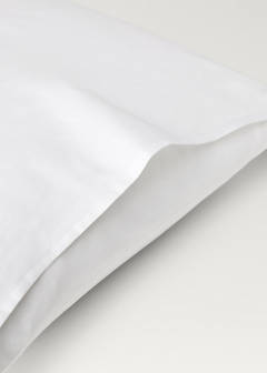Two 600-thread cotton satin pillowcases 50x75 cm — White 3