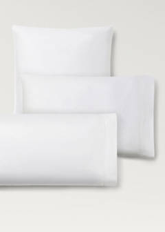 Two 600-thread cotton satin pillowcases 50x75 cm — White 4