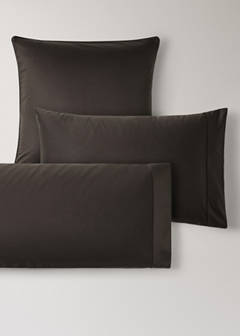 Two 600-thread cotton satin pillowcases 50x75 cm — Brown 4