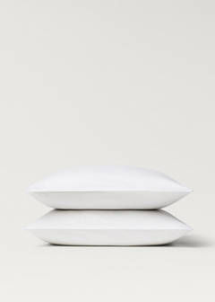 Two 600-thread count cotton satin pillowcases 60x60 cm — White 2