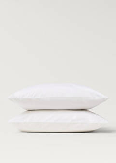 Two cotton percale pillowcases 60x60cm — White 2