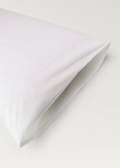 Two cotton percale pillowcases 60x60cm — White 3