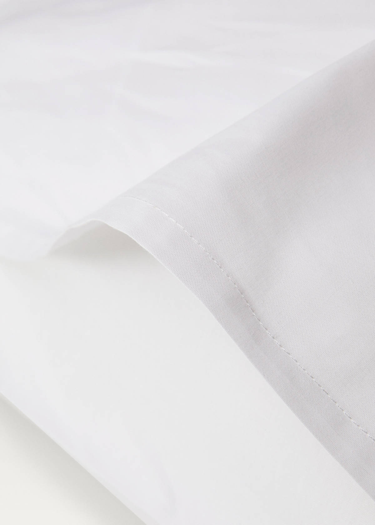 Two cotton percale pillowcases 60x60cm — White