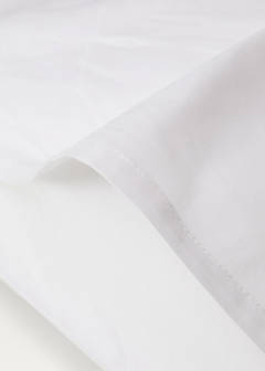 Two cotton percale pillowcases 60x60cm — White 4