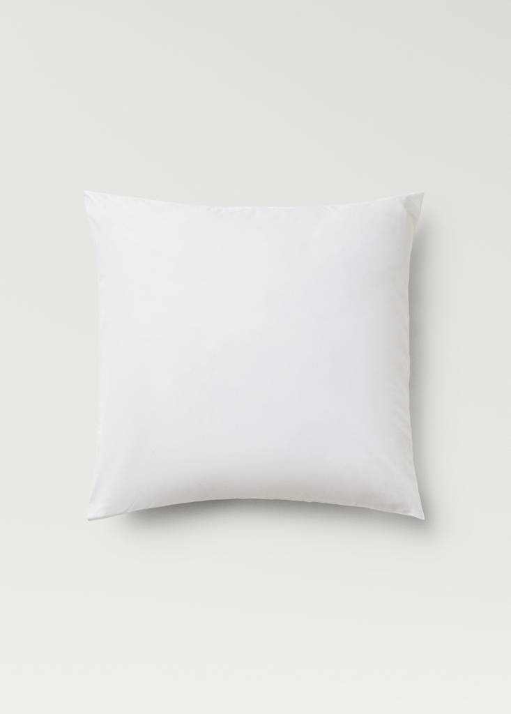 Two cotton percale pillowcases 60x60cm — White