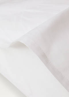 Two cotton percale pillowcases 50x75cm — White 3