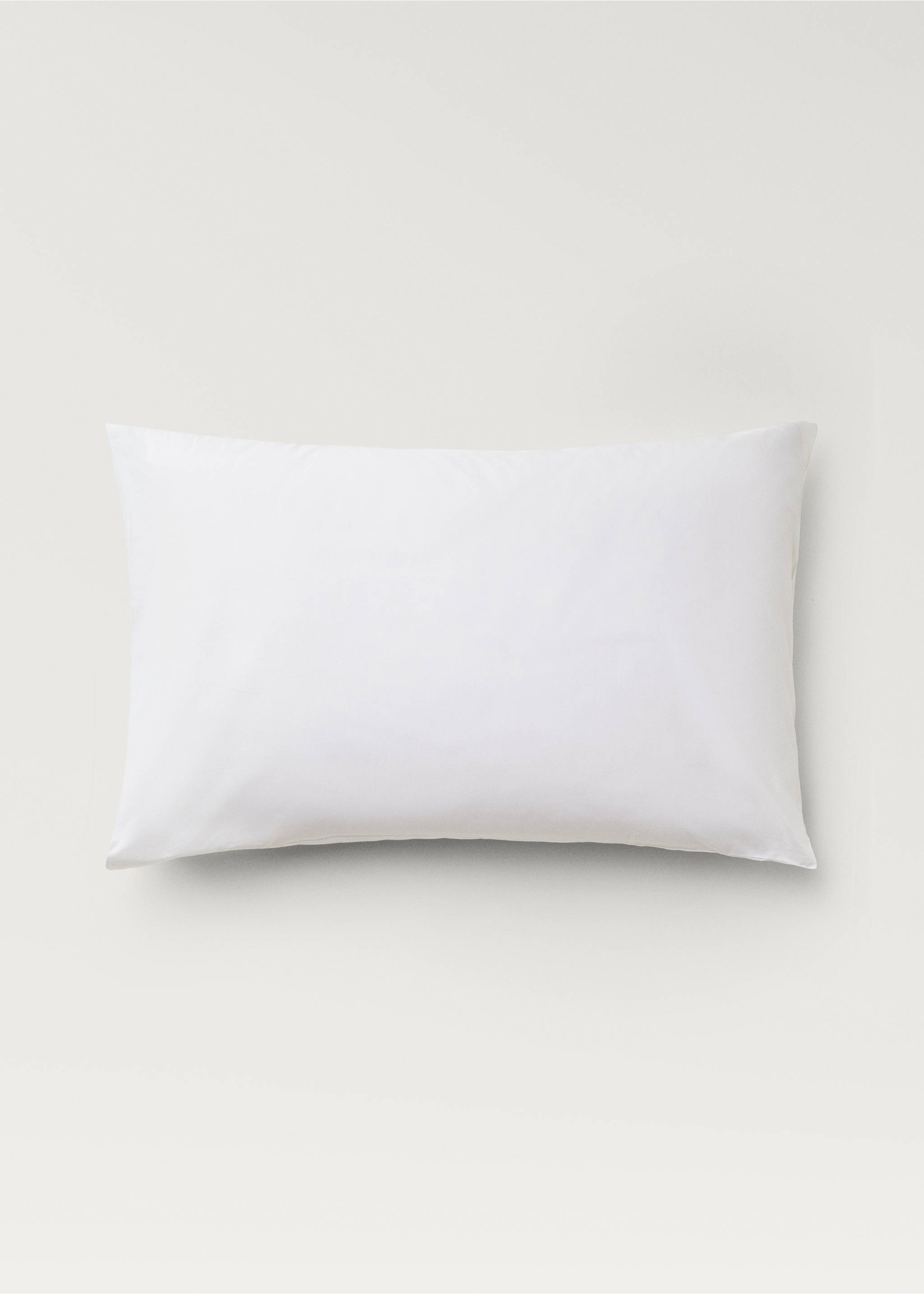 Two cotton percale pillowcases 50x75cm - Article without model, White. Ref: 37022995-00.