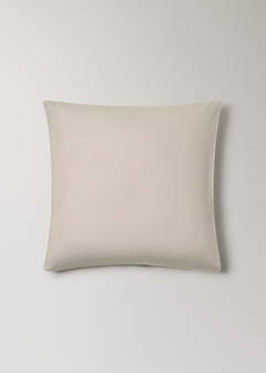 Two 500-thread count cotton percale pillowcases with piping finish 60x60 cm — Sand 6