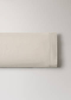 Two pillowcases in 500-thread count percale cotton with piping finish 45x110 cm — Sand 5
