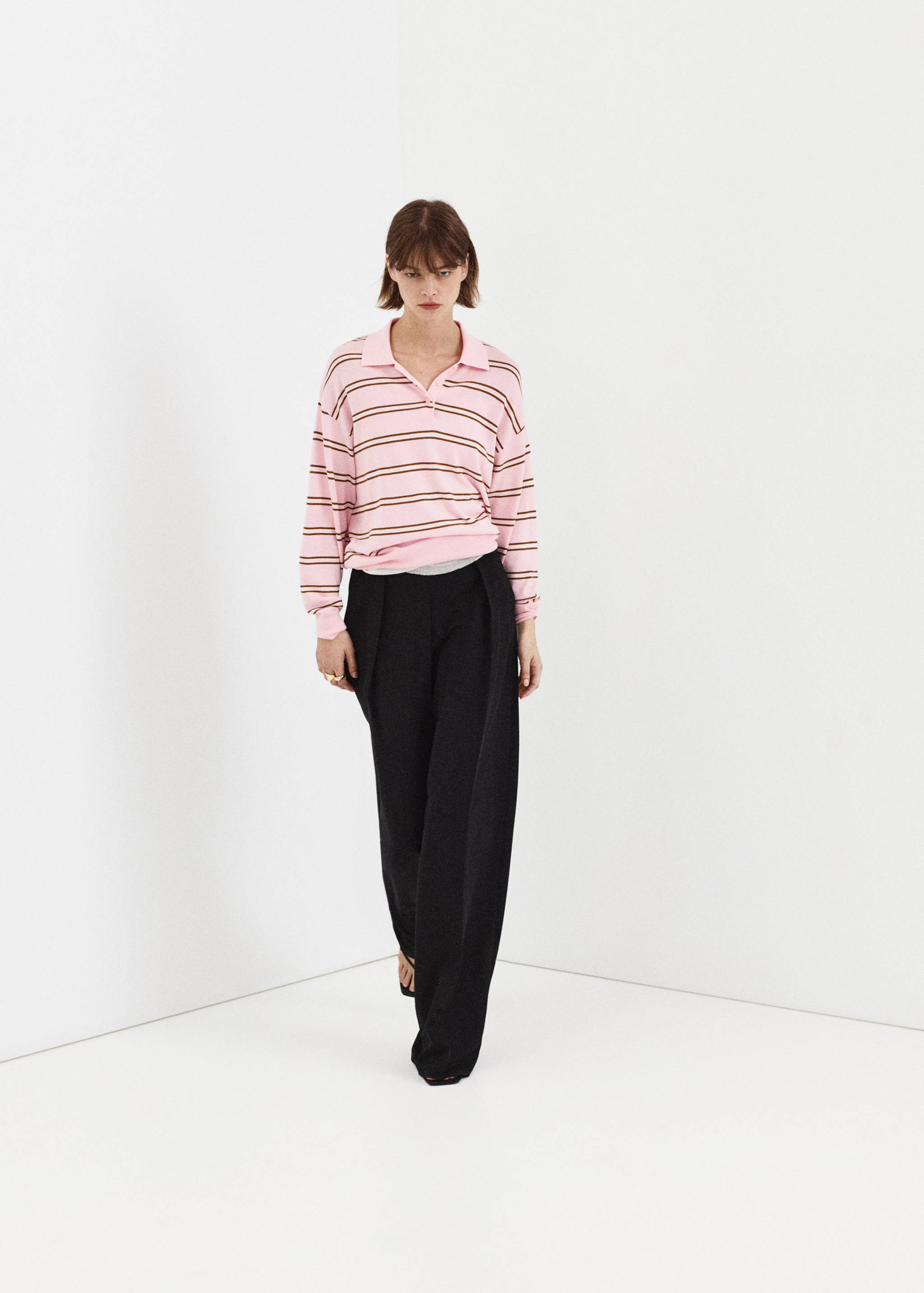 Pull-over rayures col polo - Détail de l'article 2