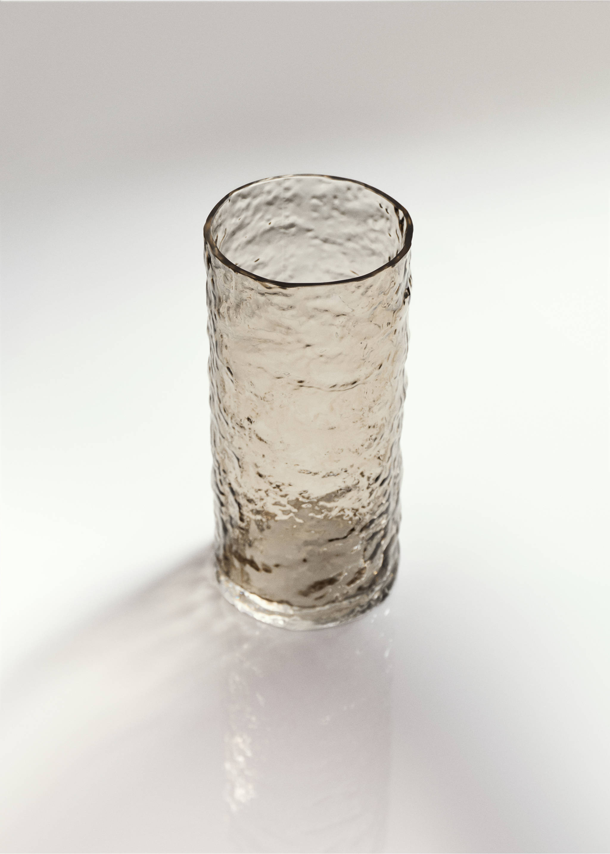 100% relief glass vase - General plane, Medium Brown. Ref: 37023277-00.