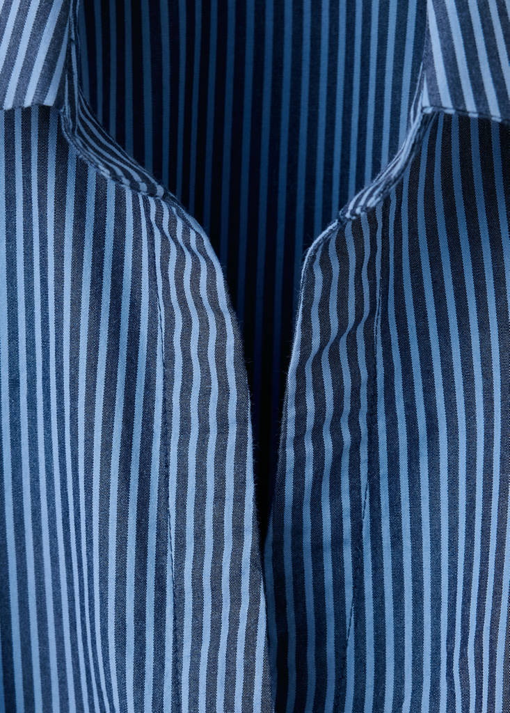 Striped sleeveless shirt — Sky Blue