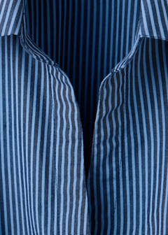 Striped sleeveless shirt — Sky Blue 5