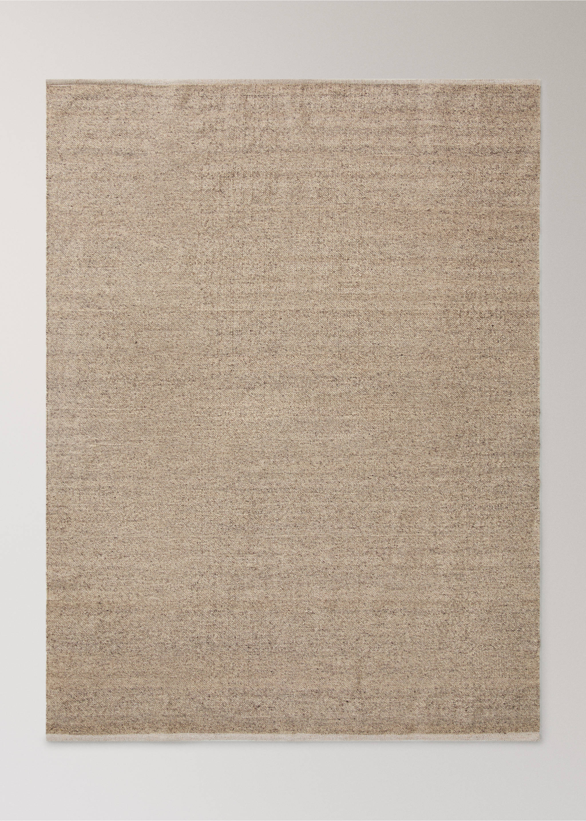 Large wool and cotton blend rug - Article without model, Medium Brown. Ref: 37023279-00.