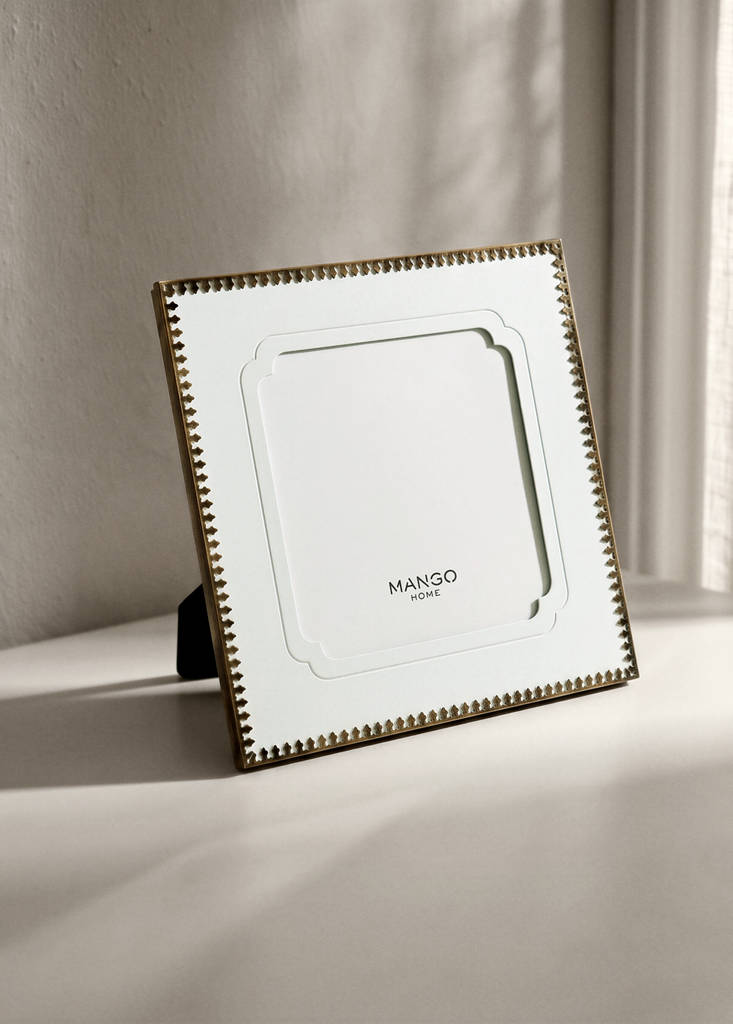 Small glass photo frame — Gold