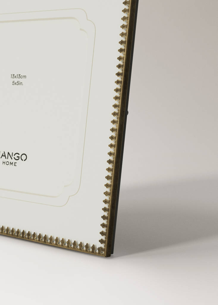 Small glass photo frame — Gold