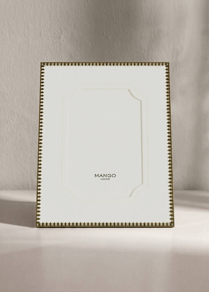 Small glass photo frame — Gold