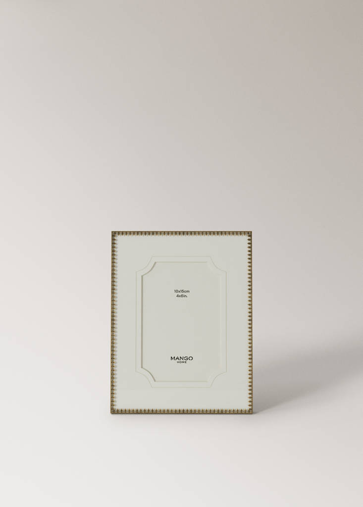 Small glass photo frame — Gold