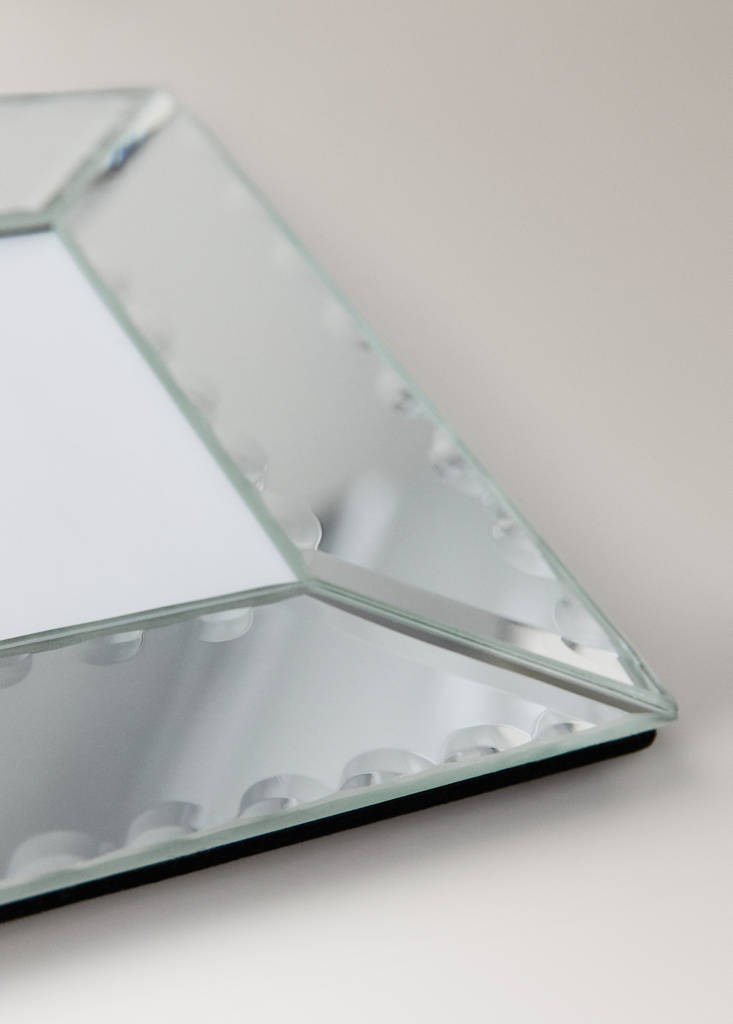 Medium glass photo frame — Silver
