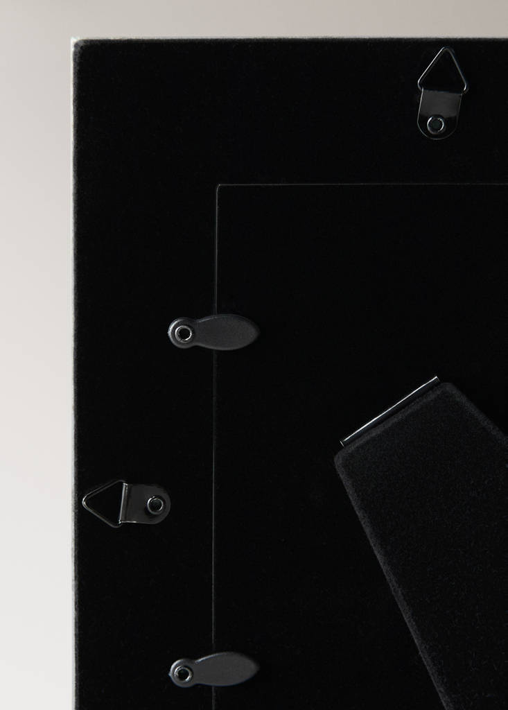 Medium glass photo frame — Silver