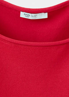 Short-sleeved knitted sweater — Red 6