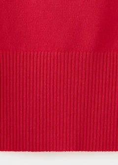 Short-sleeved knitted sweater — Red 7