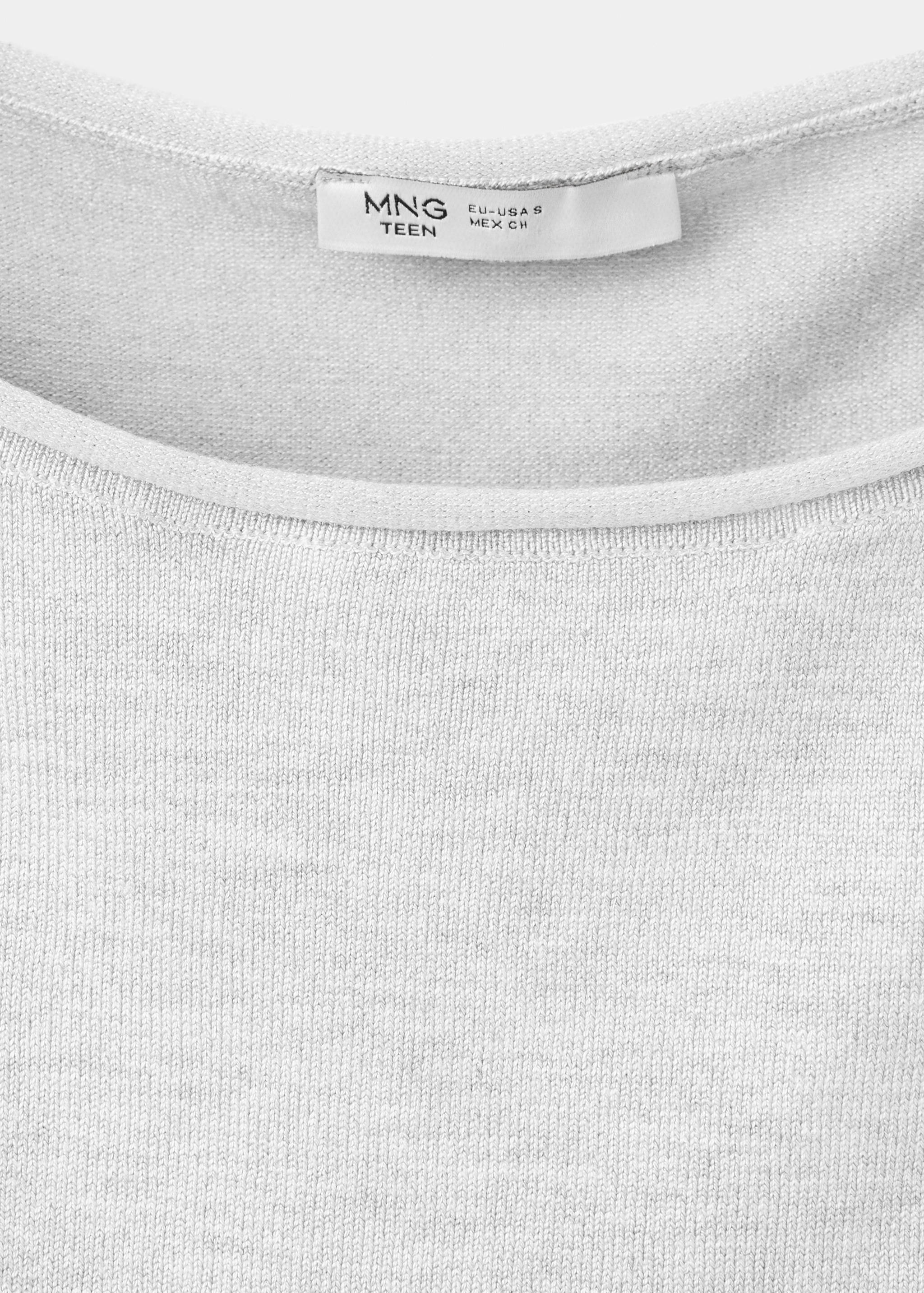 Short-sleeved knitted sweater - Details of the article 8