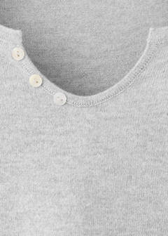V-neck knit sweater — Medium Heather Grey 4
