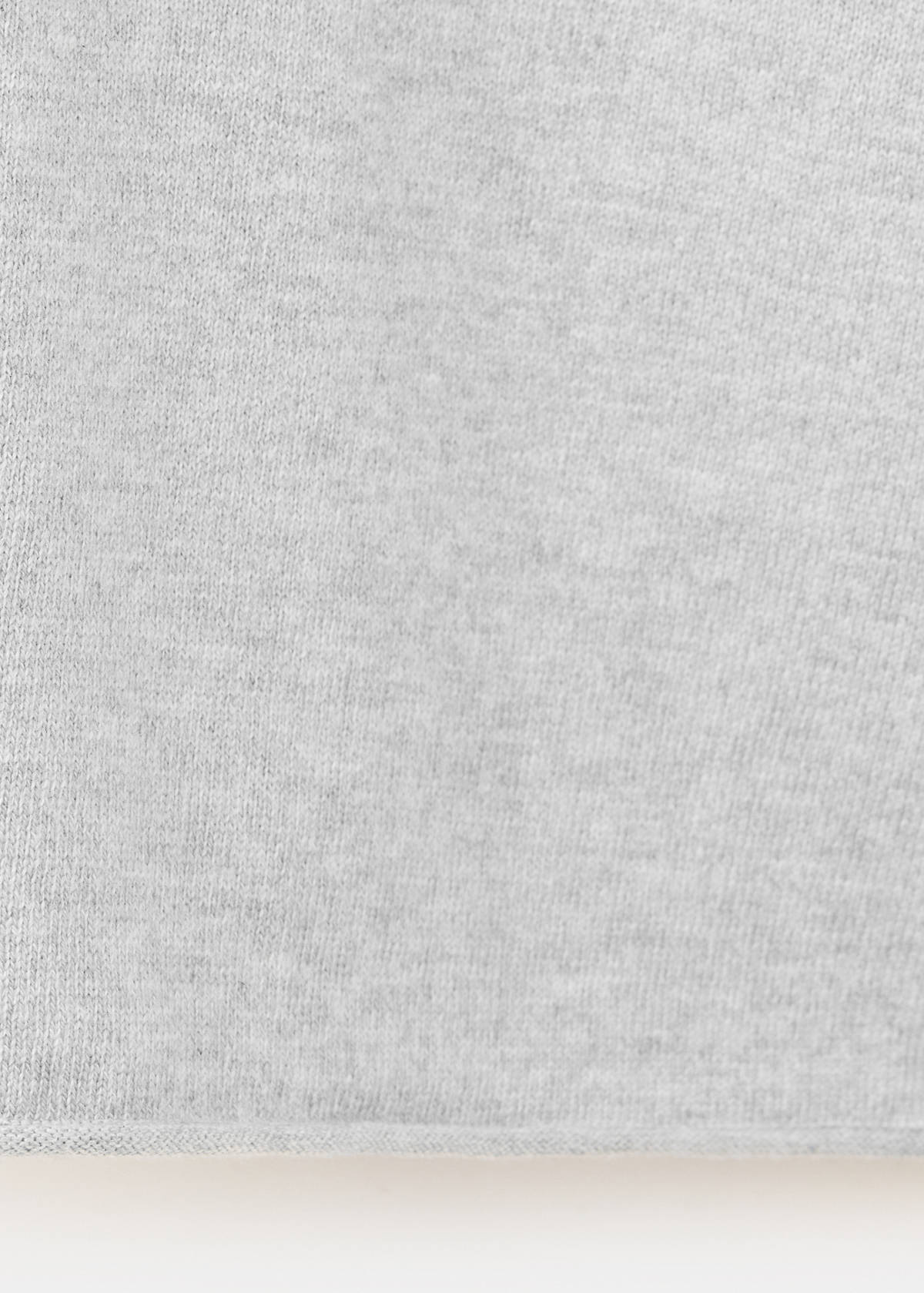 V-neck knit sweater — Medium Heather Grey