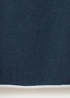 V-neck jumper with contrast trims — Navy 7