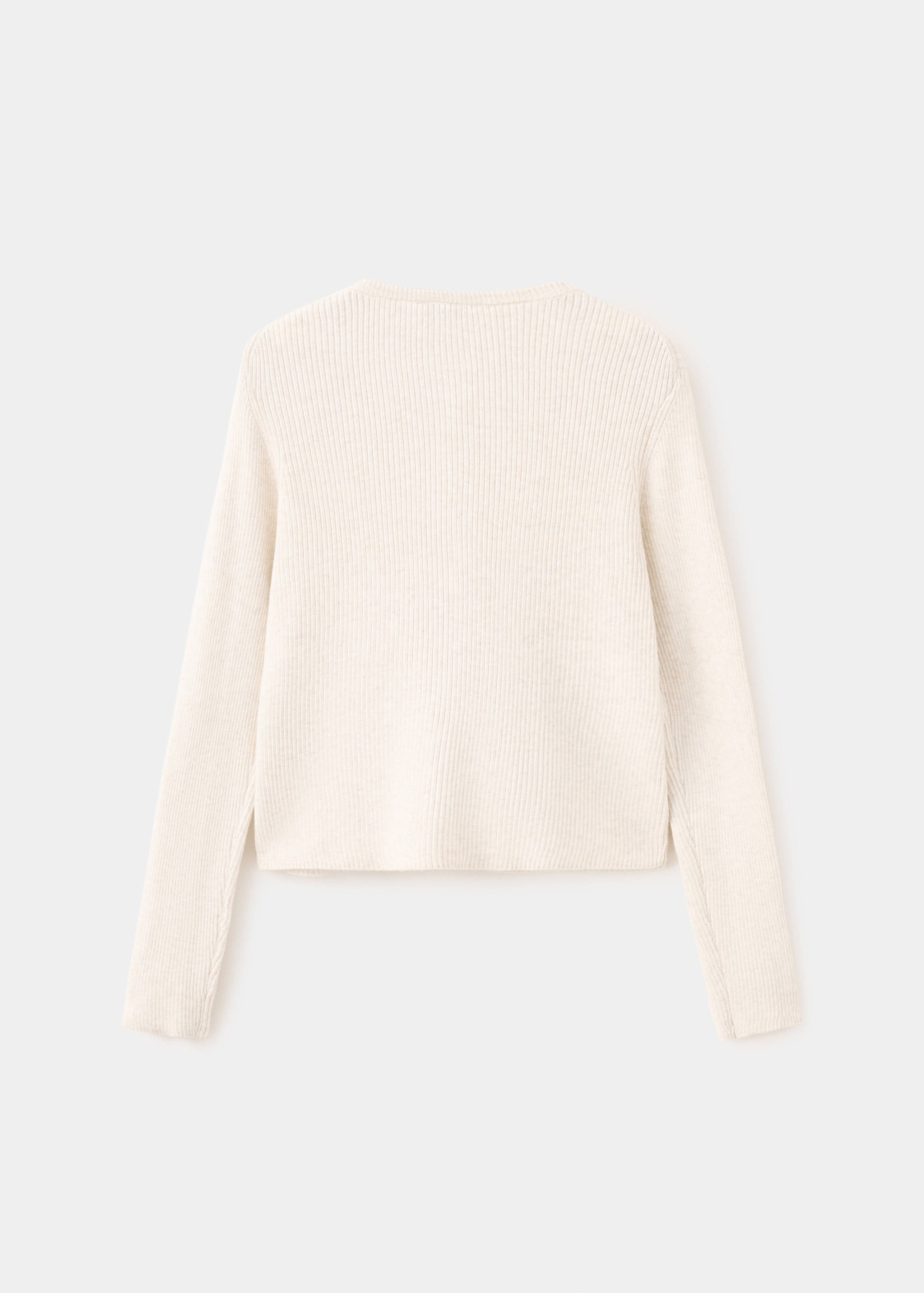 Cardigan maille côtelée - Verso de l’article